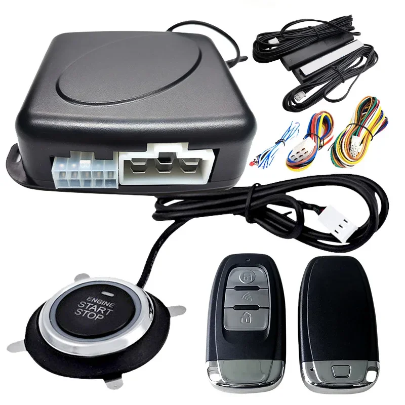 

2025Car Anti-theft Device Car Alarms Remote Control Button Start One-click Start Flashing Light