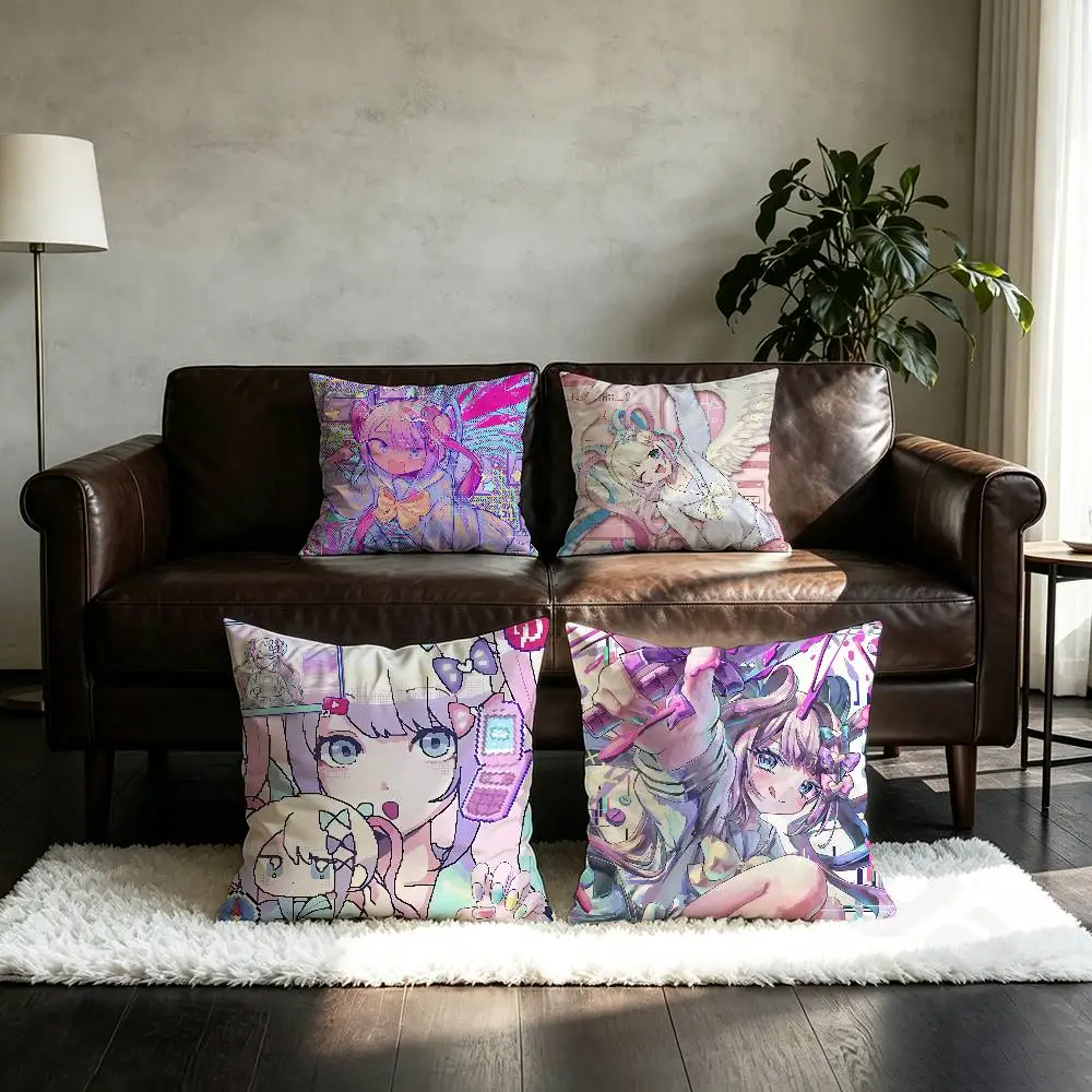 N-Needy Streamer Overload Pillow Case Pillow Case Living Room Sofa Cushion Cover Suitable For Home Bedroom Room Decoration