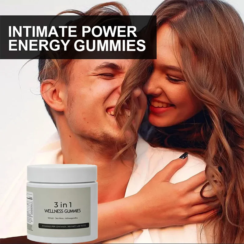 

3 in 1 Shilajit Gummies for Men - MALE-SPECIFIC TURGOR SUPPORT, Natural for Male Confidence & Energy
