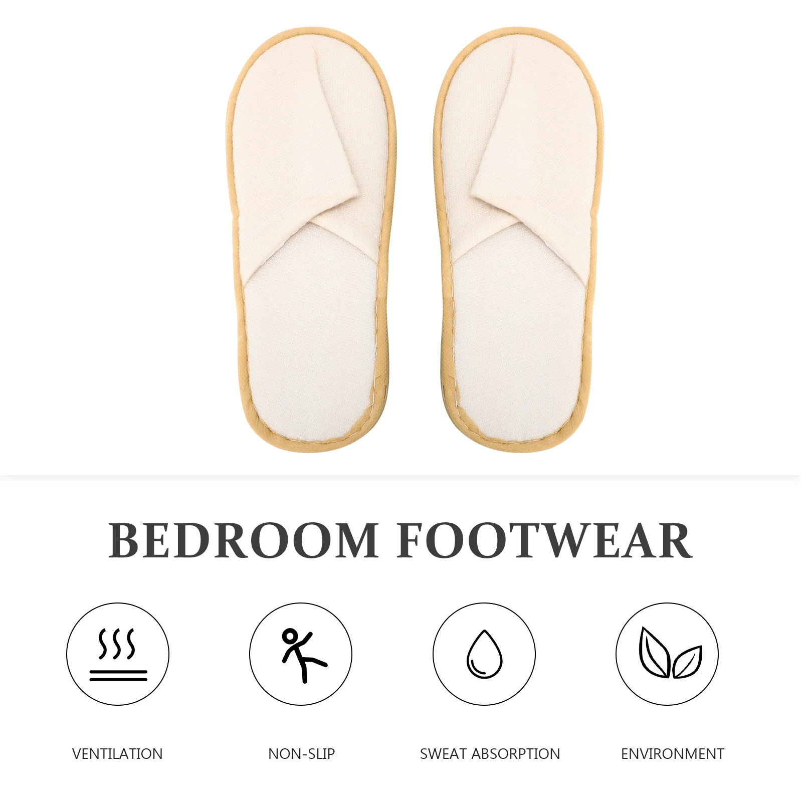 

12 Pairs Slippers Brushed Indoor Shoes Household Home Guest Women's Spa Bulk