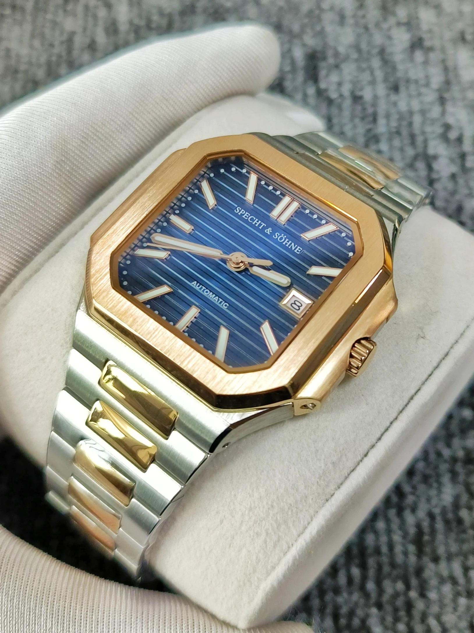 Reloj Mecánico Automático Clásico para Hombre Specht&Söhne 2026, 41 mm, Cristal de Zafiro Luminoso, Resistente al Agua 50 m, Reloj Hombre