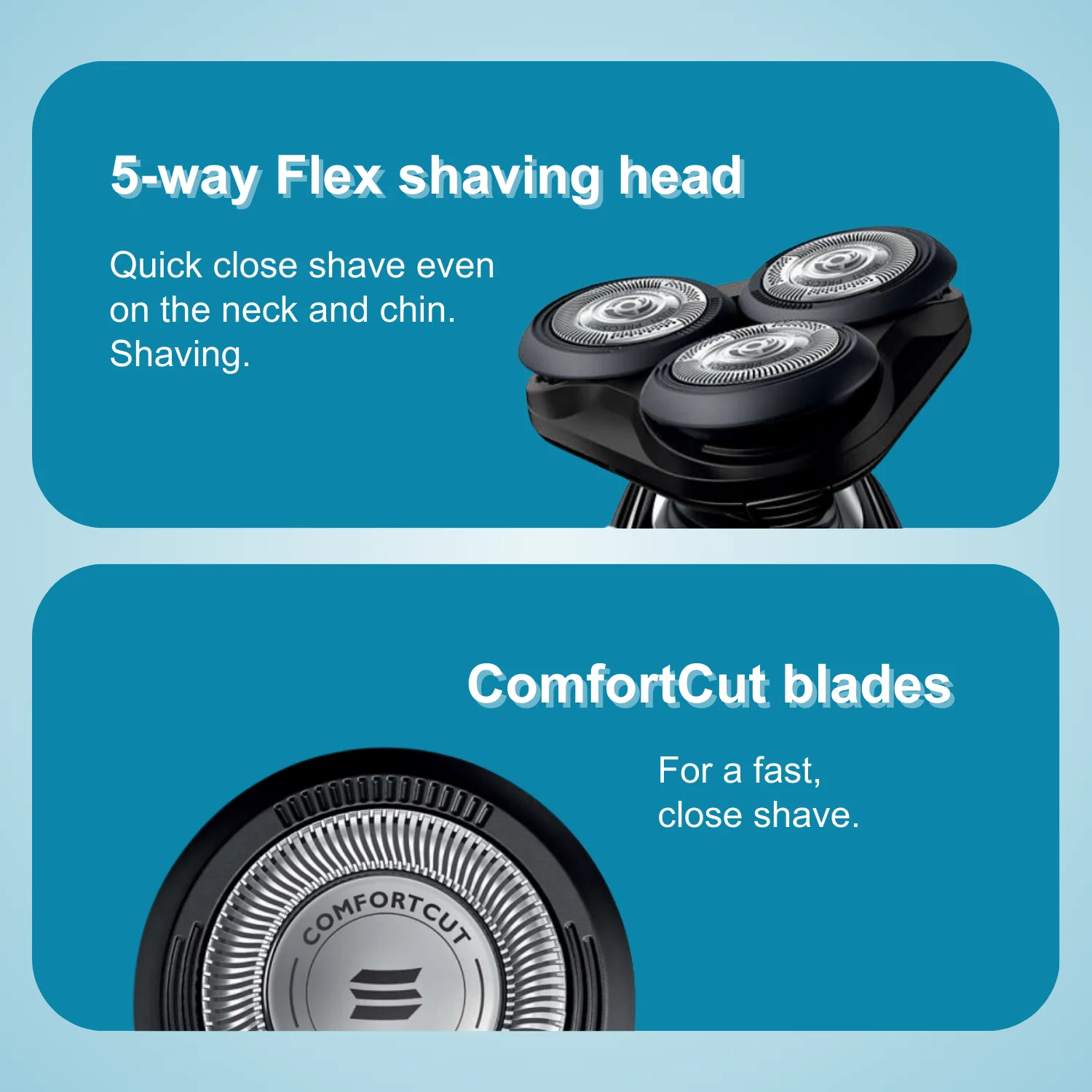 Philips Norelco Razor Shaver série 5000 S5090, úmido e seco, um aparador, carga rápida, lâminas ComforCut