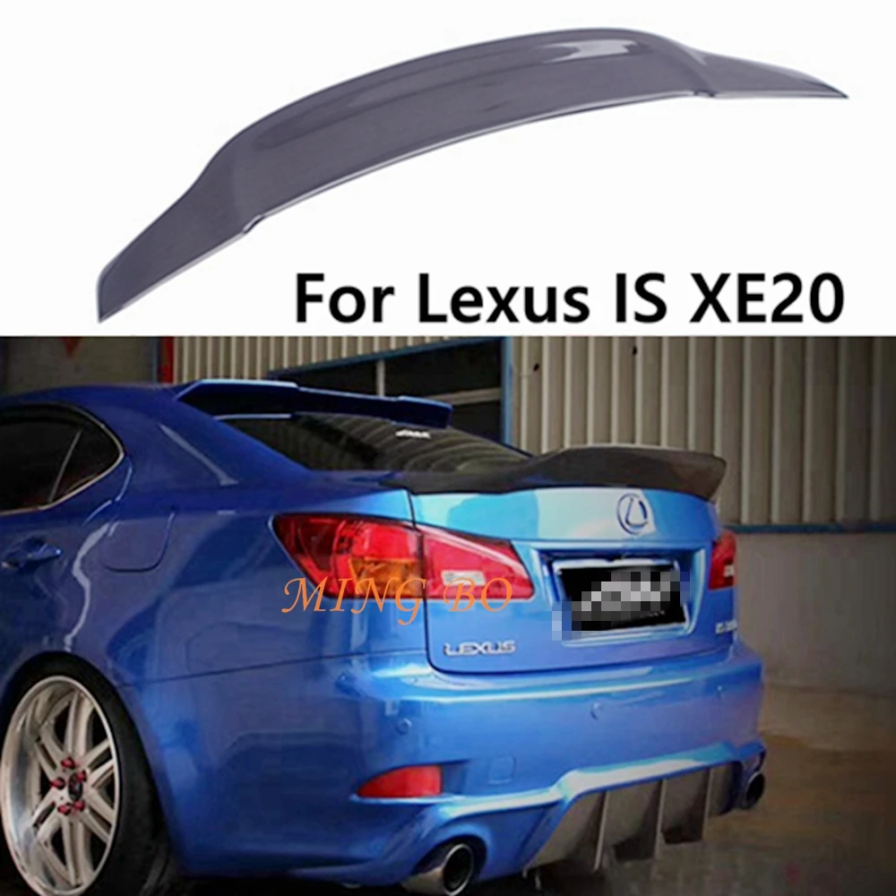 

For Lexus IS XE20 R Style Carbon fiber Rear Spoiler Trunk wing 2005-2013 FRP Forged carbon