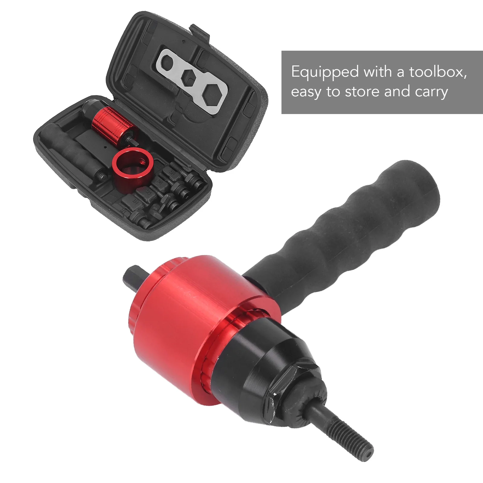 Nut Gun Adapter Manual Automatic Nut Gun Adapter Rivet Nut Drill Converter Attachment Tool Kit Type Rivet Nut Gun Adapter