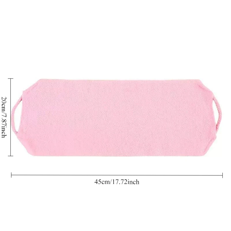 Ręcznik złuszczający do pleców z długą rączką - mocny uchwyt do dokładnego czyszczenia i usuwania martwego naskórka - akcesorium do kąpieli