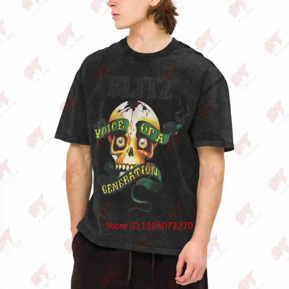 Blitz Band Voice Of A Generation Vintage Washed Tee Pure Cotton T-Shirt