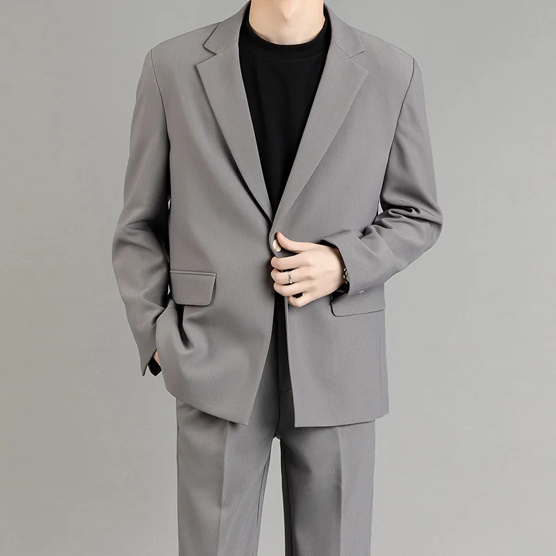 Suit for men, slim fit, business formal, casual, Korean style suit jacket, groomsman, groom's wedding ceremony Clothing G3037