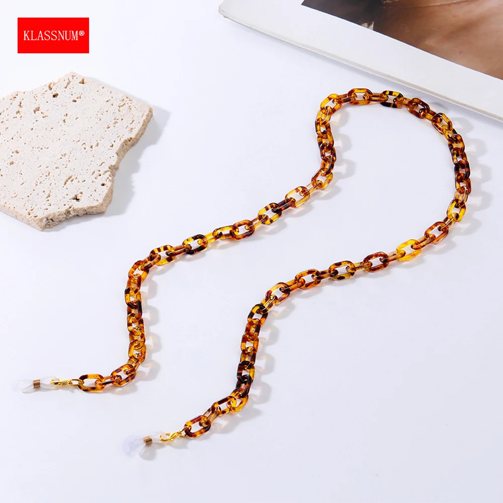 KLASSNUM Multicolor Brown Acry - Sunglass Retainer Cord recension och pris