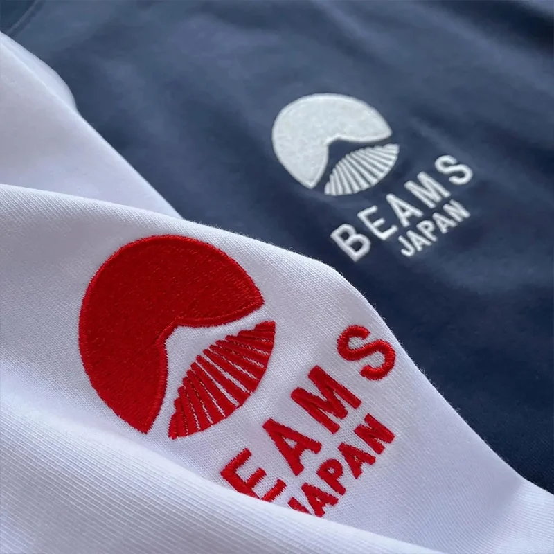 Japanese and Korean Fashion Brand Round Neck Casual Embroidery T-shirt Men and Women Same Sle
