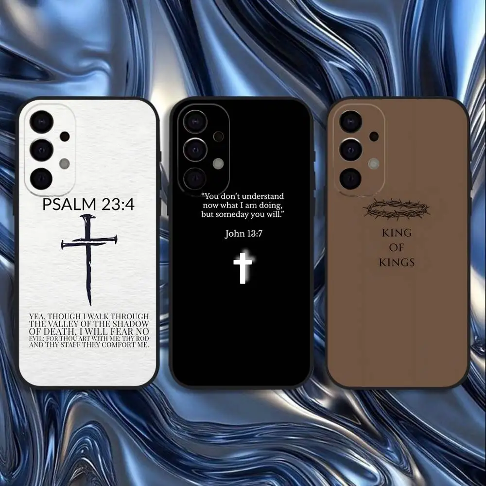 

Jesus Bible Verse Phone Case For Samsung S25,S24,S21,S22,S23,S30,Ultra,S20,Plus,Fe,Lite,5G Black Cover