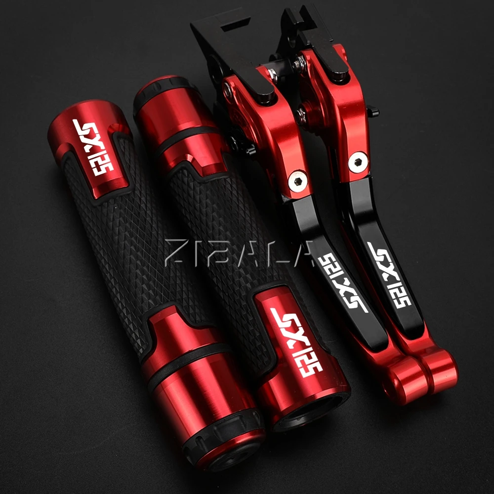 

FOR APRILIA SX 125 SX125 2021 - 2024 2025 Motorcycle Handle Grips Clutch Lever Brake Lever Set Adjustable Folding Handle Levers