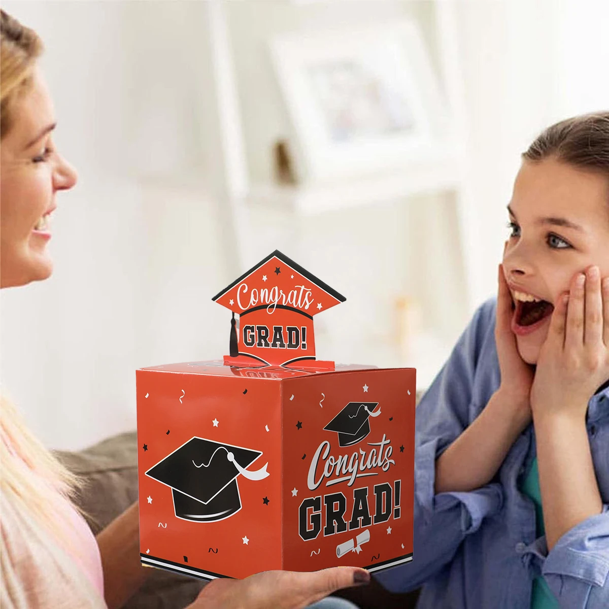 1set Happy Graduation Cash Gift Box Funny Pumping Money Gift Box Creative Gifts for 2025 Class Graduate Hat Ceremony Decoration view 5