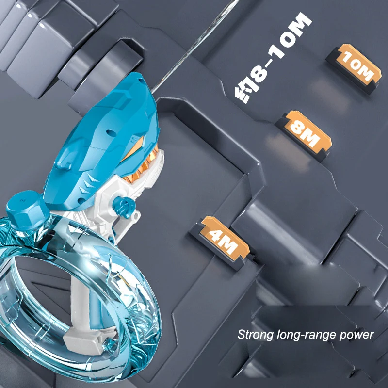 Rekin elektryczne pistolety na wodę automatyczna zabawka dla dzieci wysokociśnieniowe silne ładowanie dzieci letnia plaża walka na świeżym powietrzu gry w sprayu wodnym