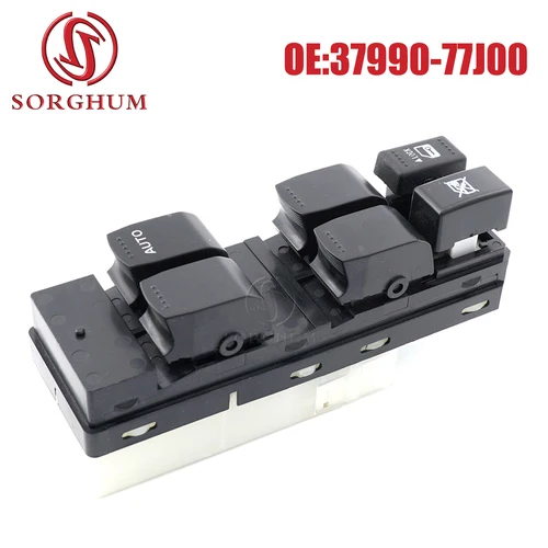 SORGHUM para Suzuki SX4 frente derecho lado de conducción eléctrica interruptor de ventanilla principal regulador botón elevador 3799077 J00 37990-77J00