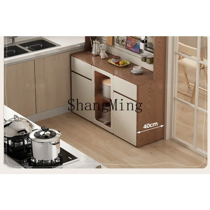 CLL Vintage Cream Style 1.6m Sideboard High Cabinet Integrated Wall-Mounted Tea Cabinet Deepened By 40cm Storage Cabinet