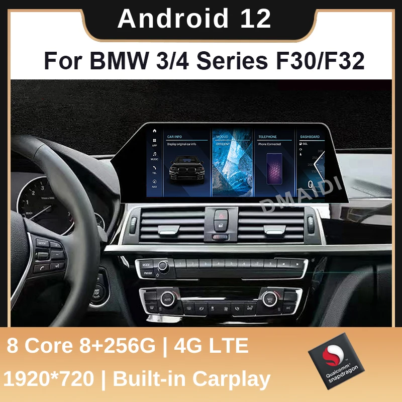 

Android12 GPS Navigation Car Radio Video Multimedia Player Auto Radio Wireless Carplay For BMW F30 F31 F34 F32 F33 F36 2013-2019