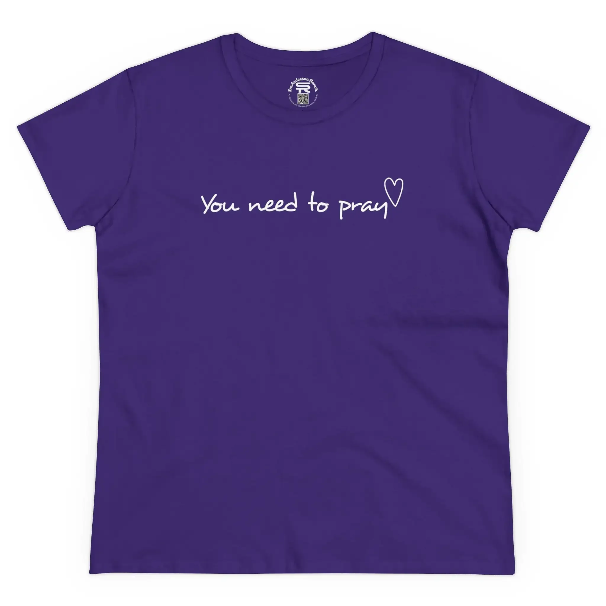 Women s You Need to Pray heart SR Traditional Orthodox Catholic Christian Religious Church T Shirt
