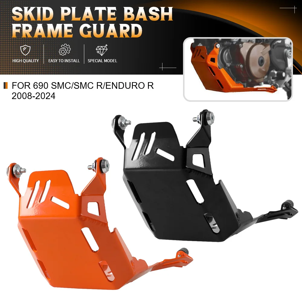 For 690 SMC/SMC R/Enduro R 2008-2023 2024 690SMC Motorcycle Accessories Skid Plate Bash Frame Guard engine Frame Cover Protector