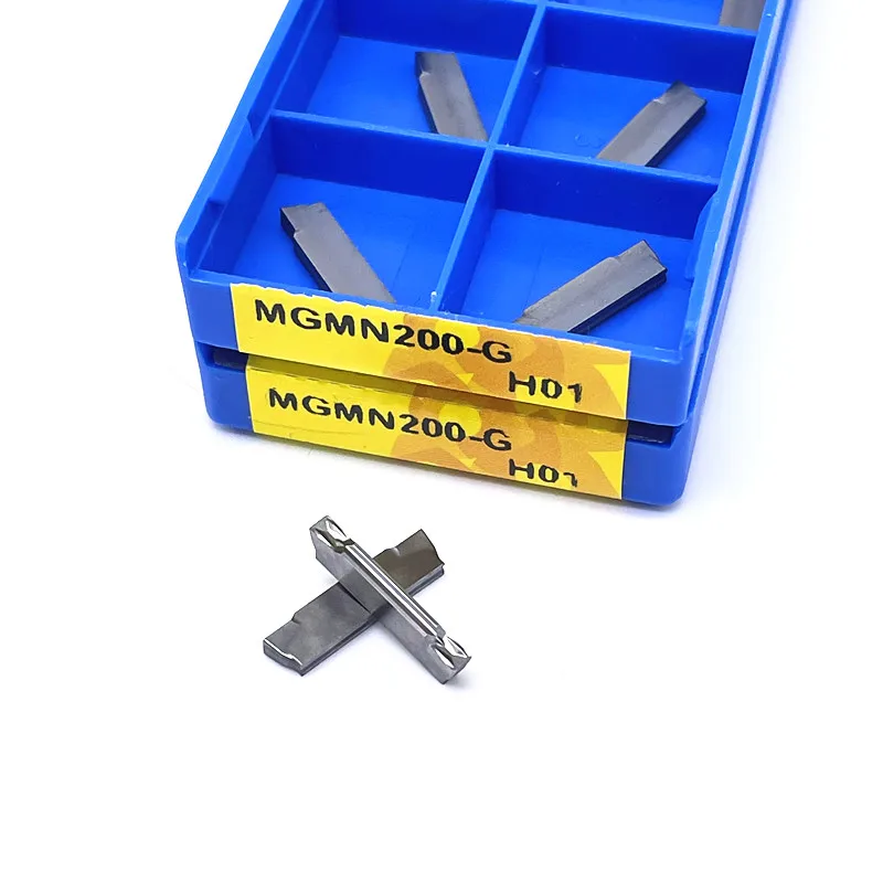 10PCS  MGMN150 MGMN200 MGMN250-G MGMN300 MGMN400 MGMN500 M  H01 Slotted Blade For Aluminium Cutting Turning Tool Blade