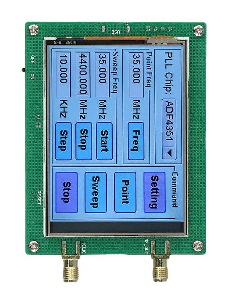 

ADF4350/ADF4351 RF Sweep Generator With Data Cable, SMA-Female Connector, Computer-Controlled Signal Generator