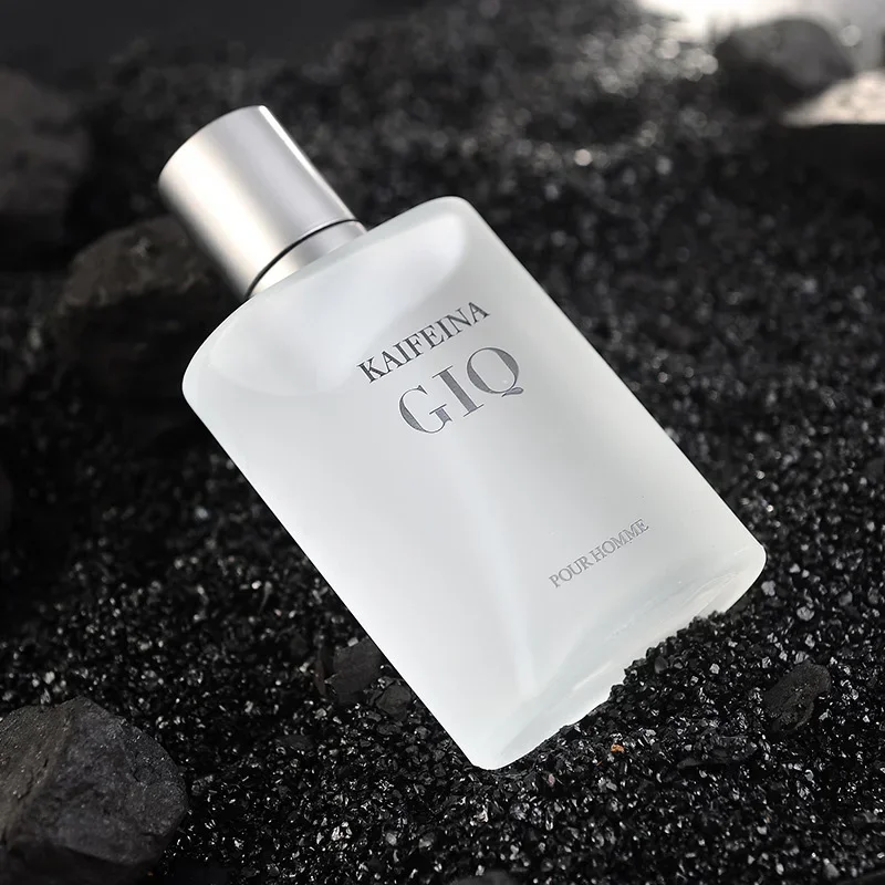 عطر كولونيا للرجال باللون الأسود والأزرق، خشب الصندل الطازج أو دو تواليت، عطر خفيف يدوم طويلاً، مزيل عرق رياضي صيفي