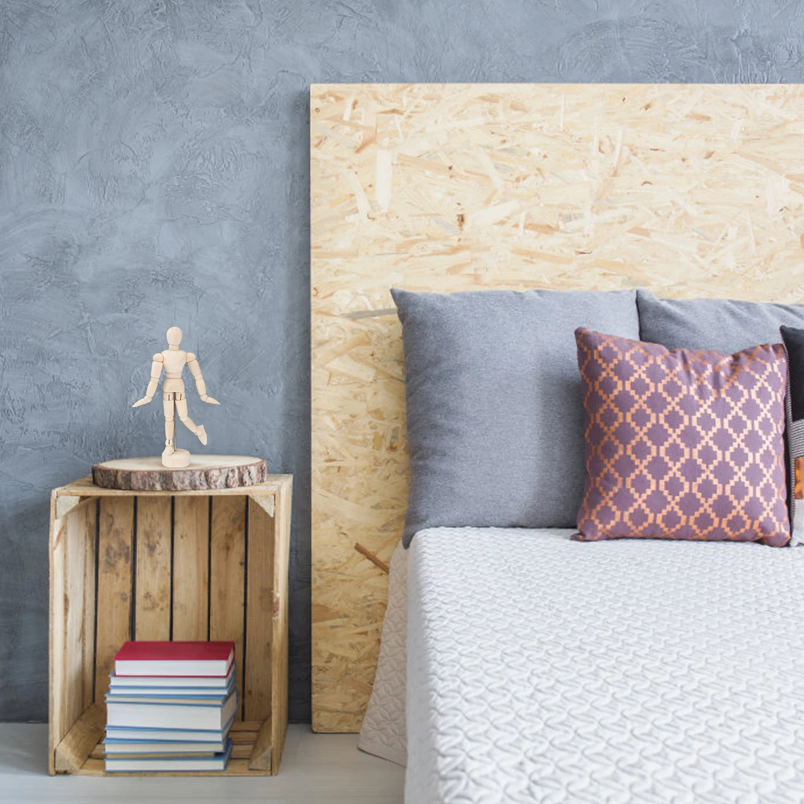 

3pcs 4.5Inches Wooden Figure Jointed For Artists Sketch Drawing Supplies Lightweight Hardwood Stand Included Diy