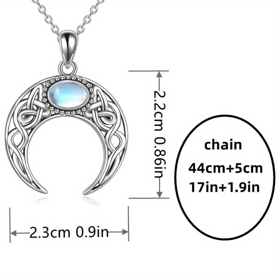 Fashionable moon wrapped necklace as a jewelry gift for women\'s birthday parties and anniversaries  aesthetic pendants