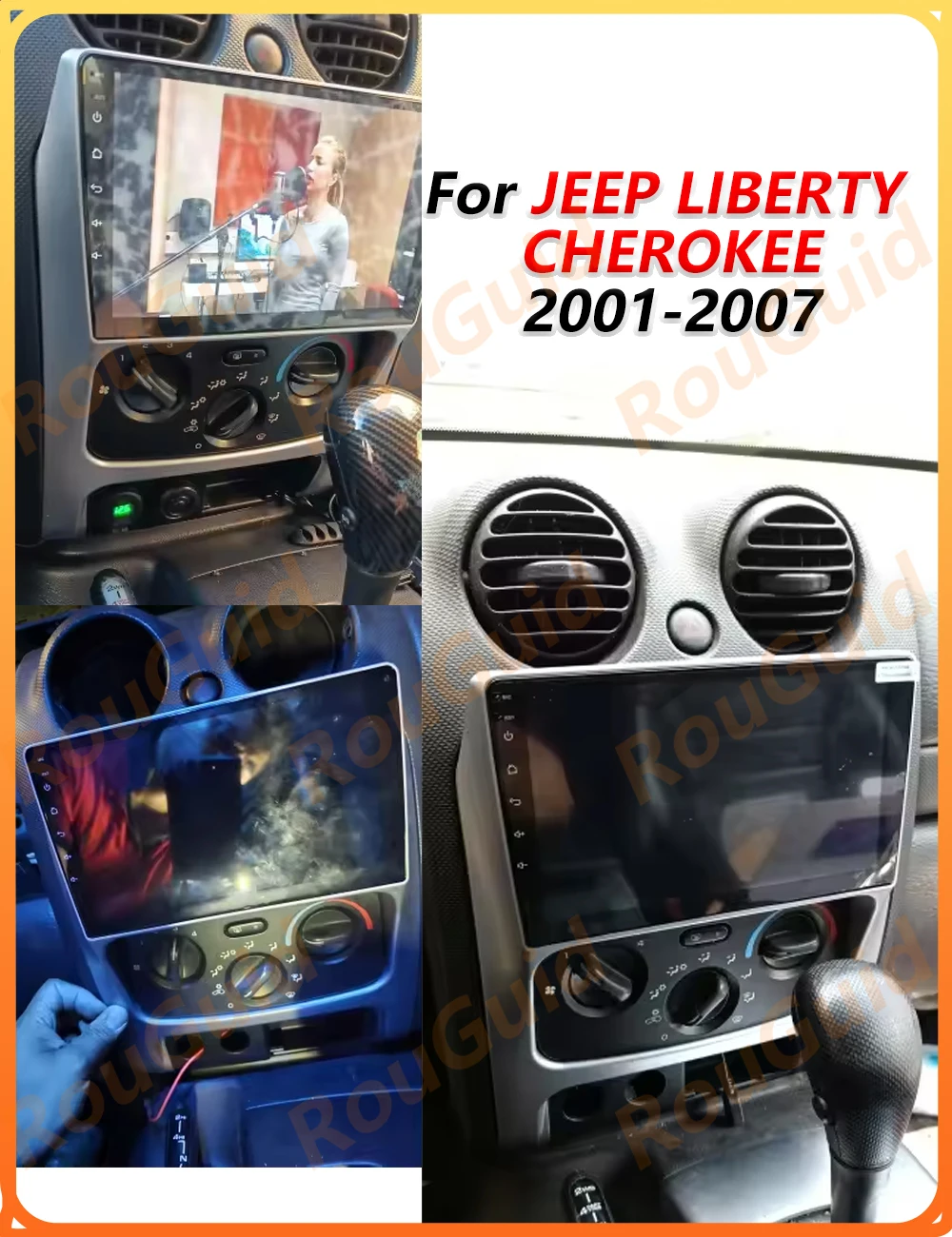 Car Stereo Autoradio For Jeep Liberty Cherokee 2002-2007 Video Multimedia Player GPS Navigation Plug And Play Carplay 2k Screen