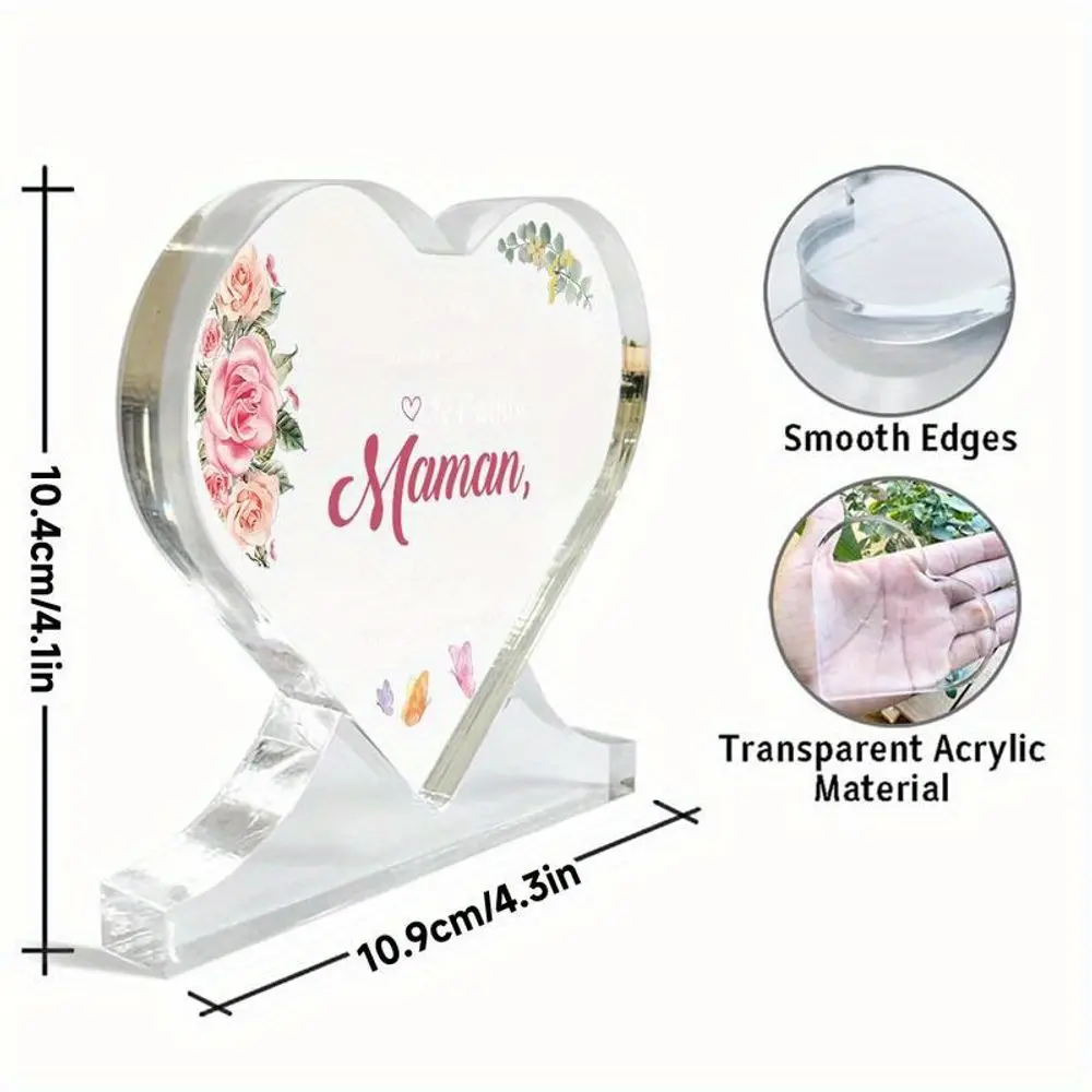 2D Acrylic Plaque for Mom Ideal for Mother's Day, Birthday & Christmas