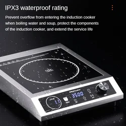 Induction cooker commercial 3500w high power electric frying stove household restaurant cafeteria single stove new