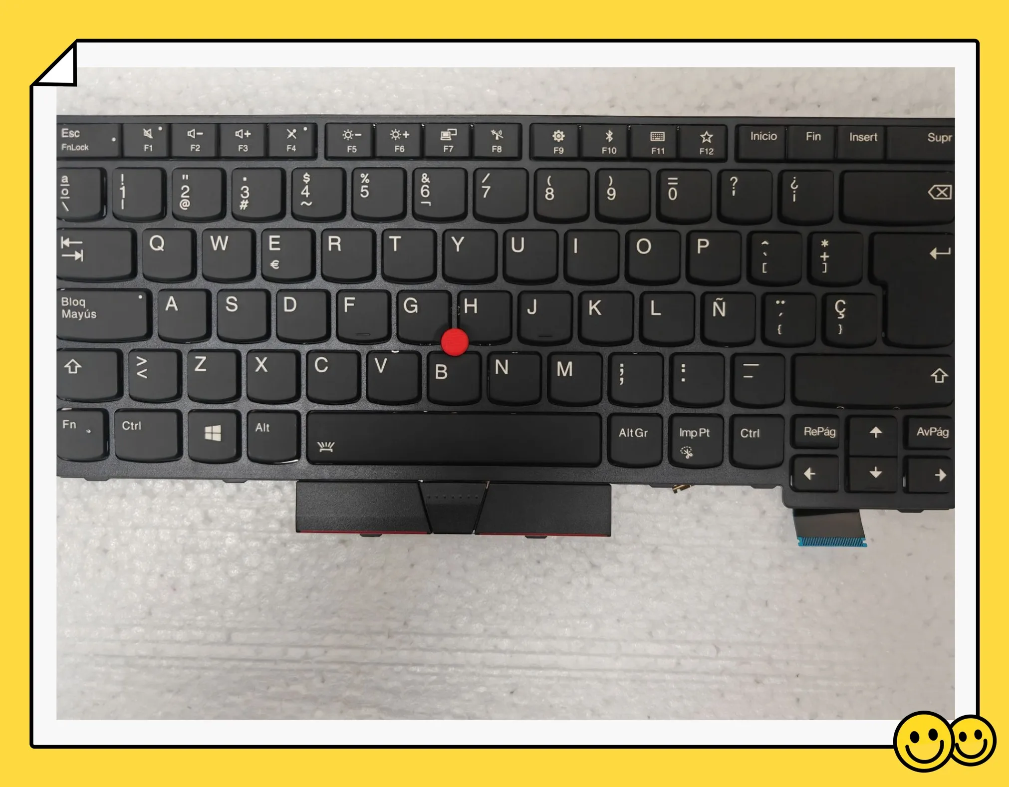 Laptop Keyboard for Lenovo Thinkpad T470 T480 A475 A485 Spanish Backlit with Point
