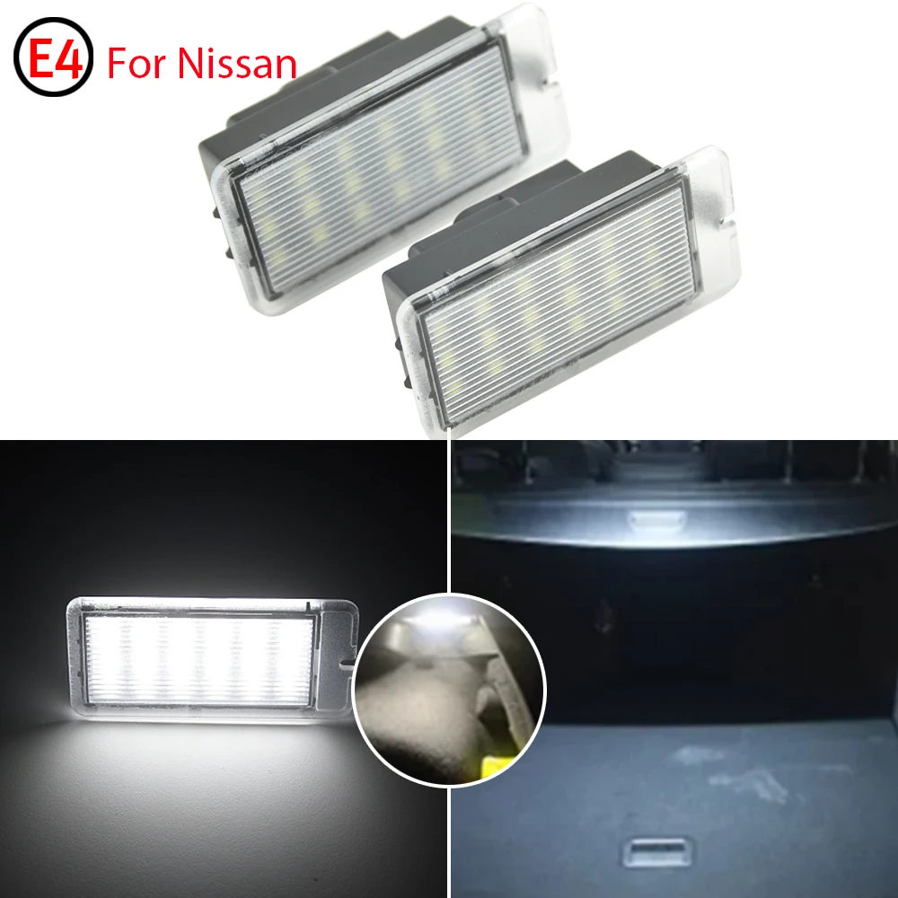 2 Kicks LED Interior Trunk Luggage Compartment Light Fit For 2015-2022 Lada Xray Fit For 2006-2009 Renault Grand Scenic II Phase