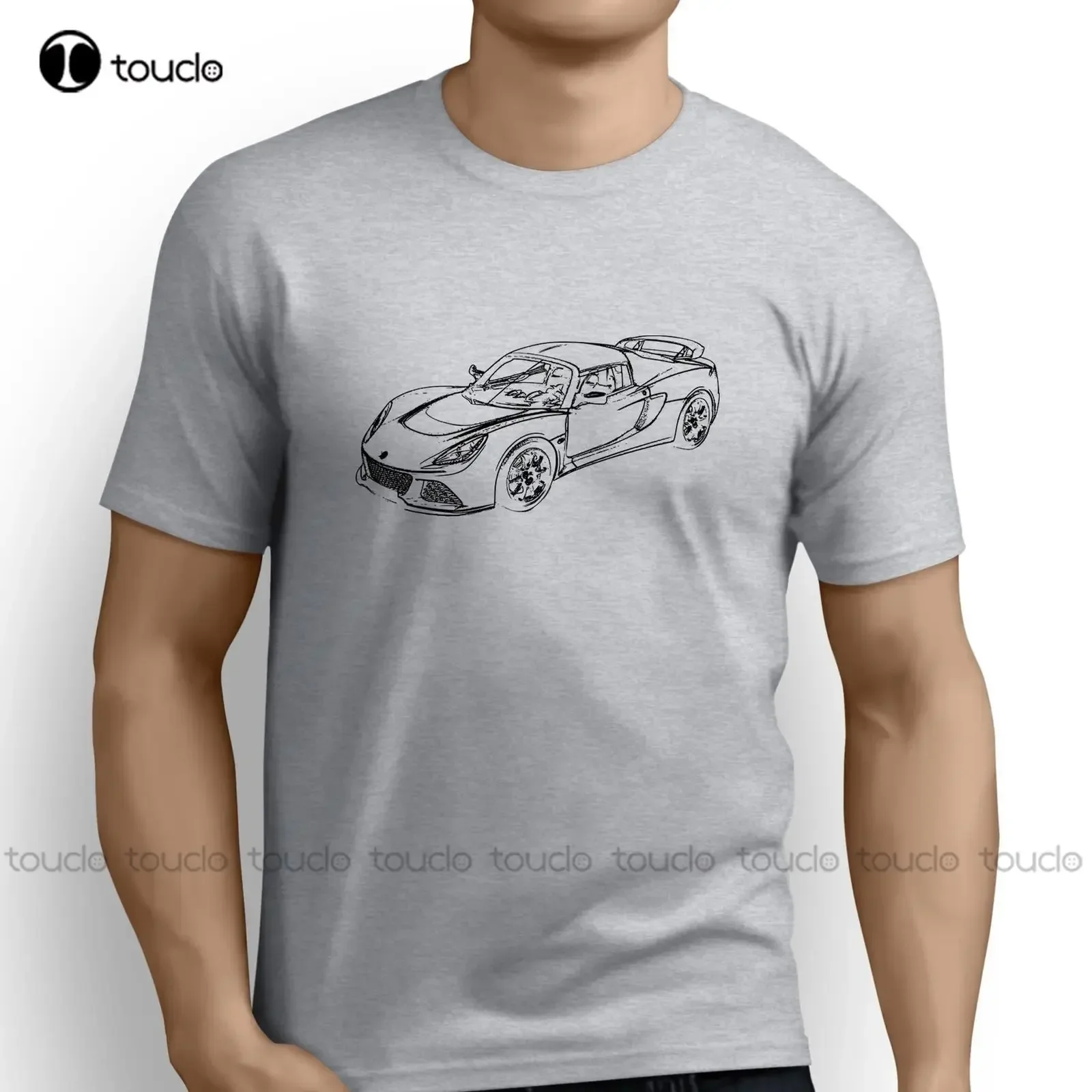 New Brand Sales Cotton Short Sleeve British Classic Car Fans Exige Inspired Car Art Design T-Shirt aldult Teen unisex