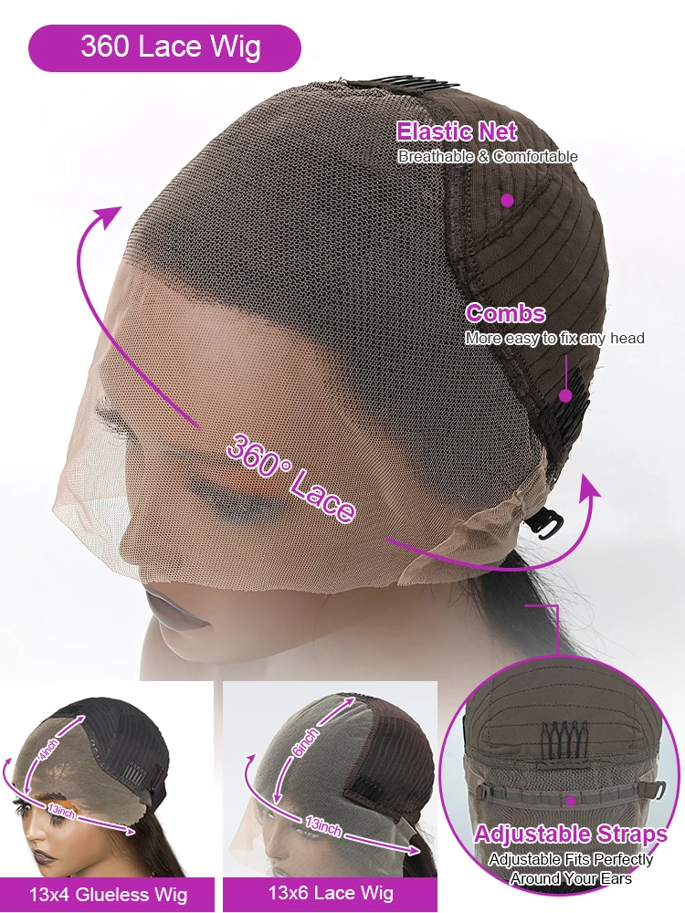 40 بوصة موجة عميقة شعر مستعار أمامي شعر بشري كامل 360 شعر مستعار دانتيل شعر مستعار أنثى 100 أسود مجعد أمامي الدانتيل موجة المياه 13X6 Hd الدانتيل الجبهة