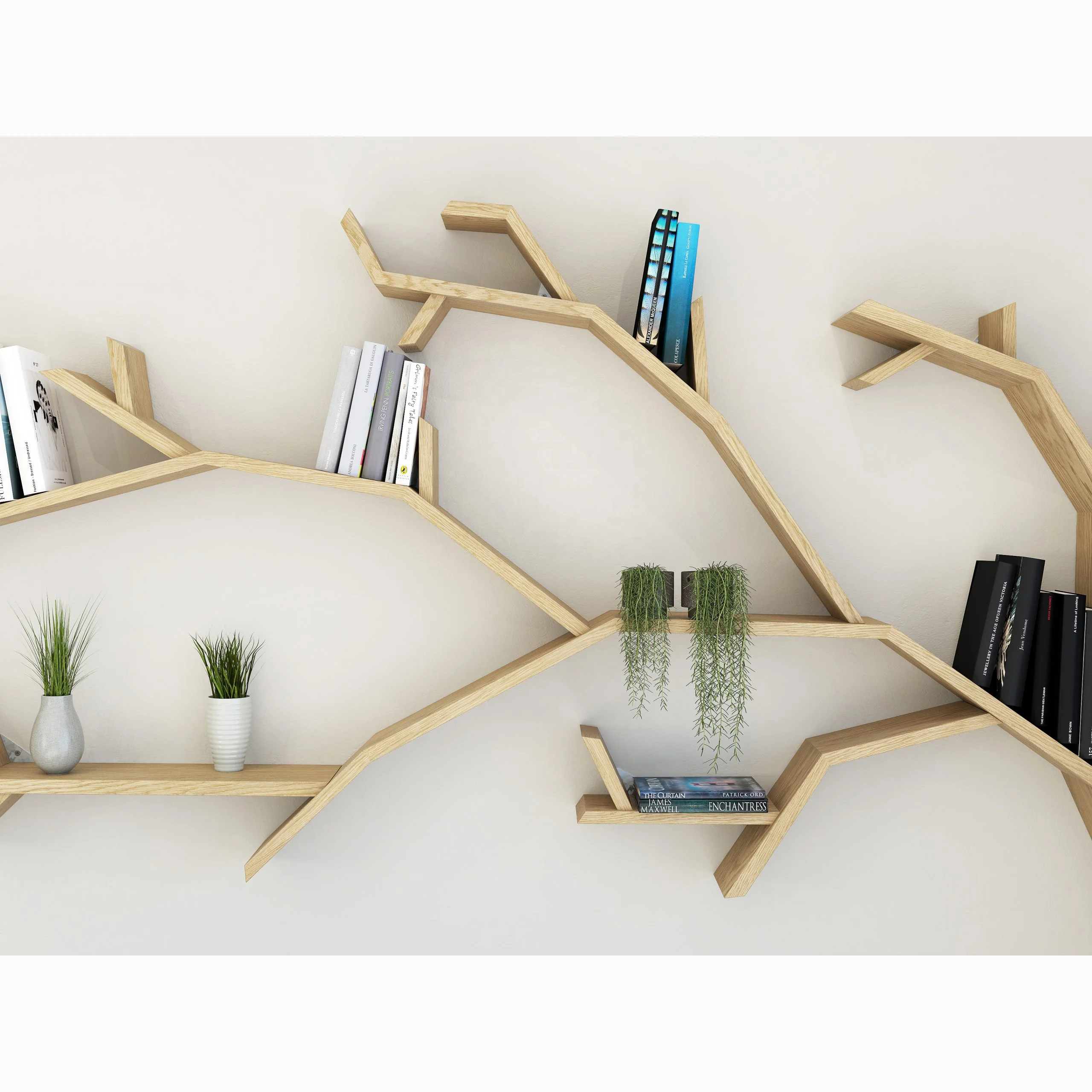 Customized modern style new design bookshelf bookcase for home Tree Shelf Branch Branch-Shelf