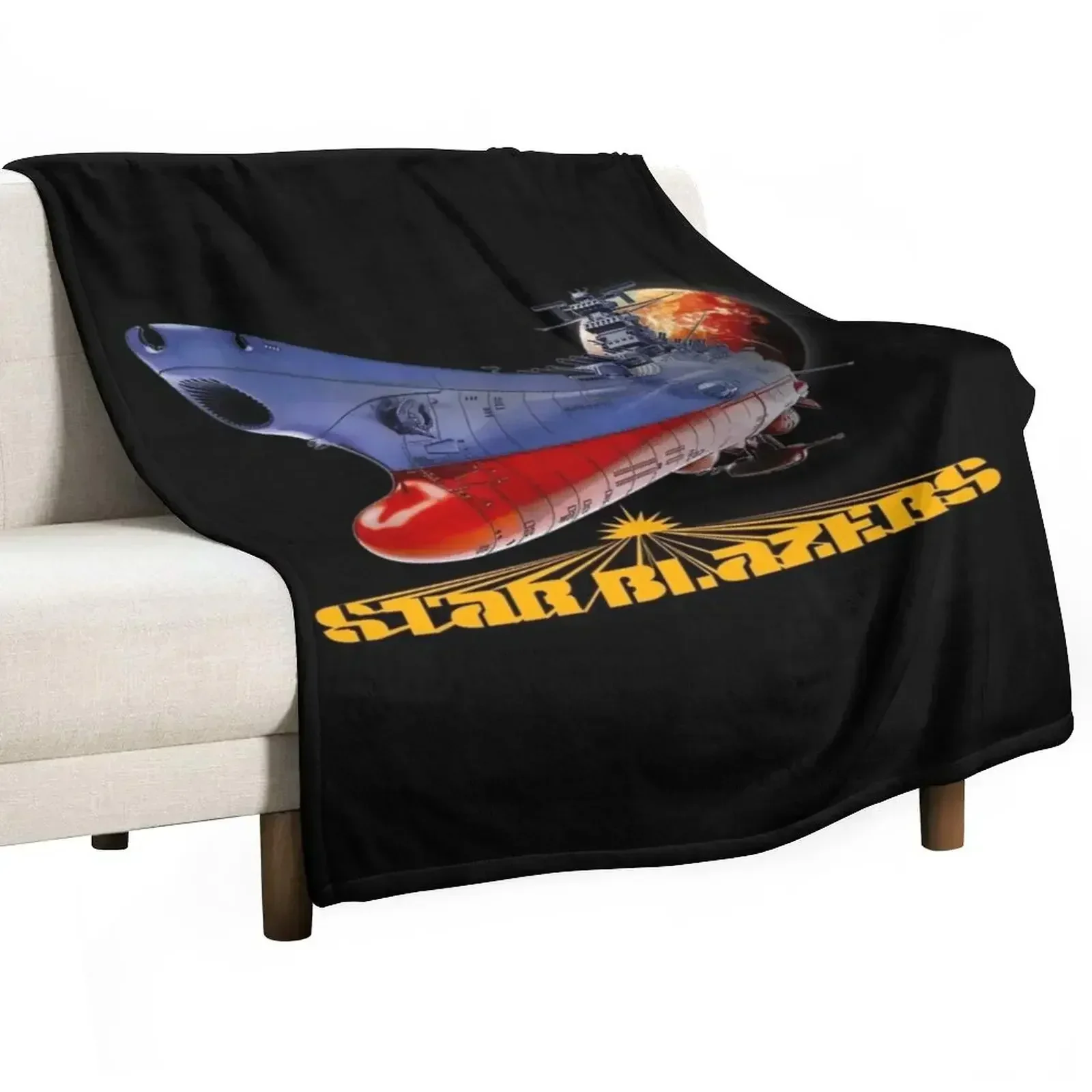 Star Blazers Throw Blanket funny gift Soft Beds Loose Thin Blankets