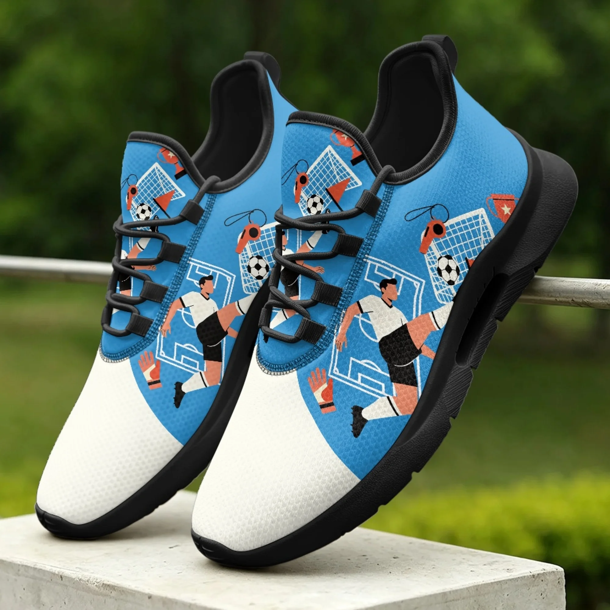 XIXIRIMIDO Football Player Lace-up Casual Shoes Mens Sneakers Cozy Mesh Breathable Walking Shoes Women's Fashion Shoes 35-48