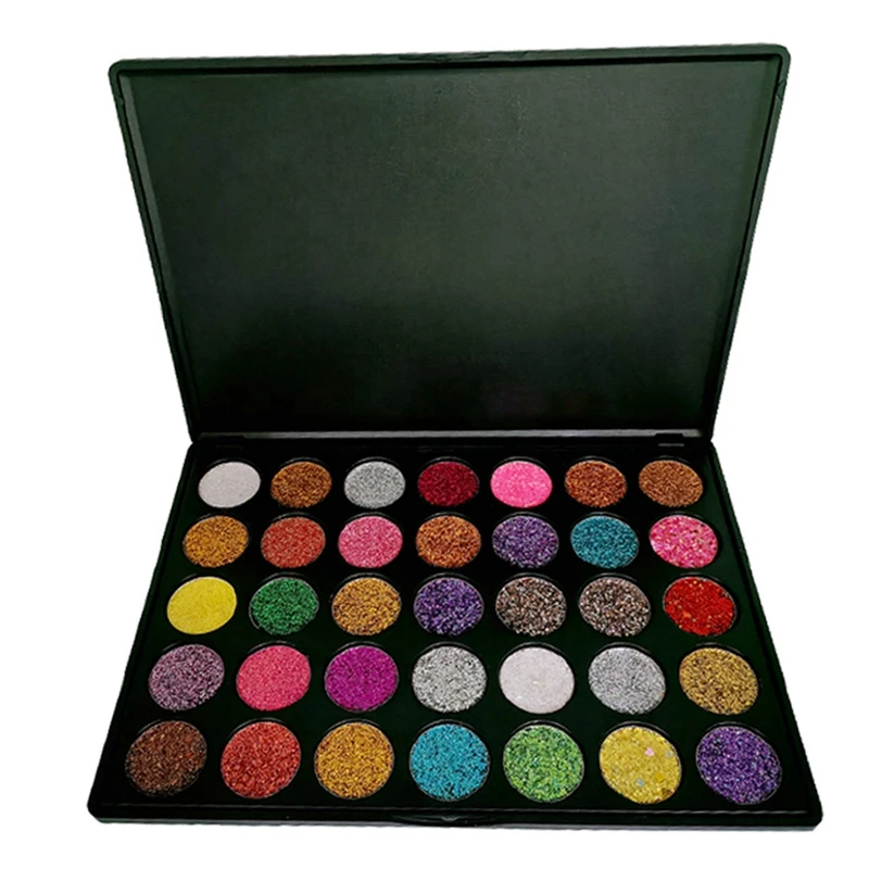 35 colori Eye Shadow Palette Powder Pressed Eyeshadow Makeup Kit Glitter Matte Pigmented