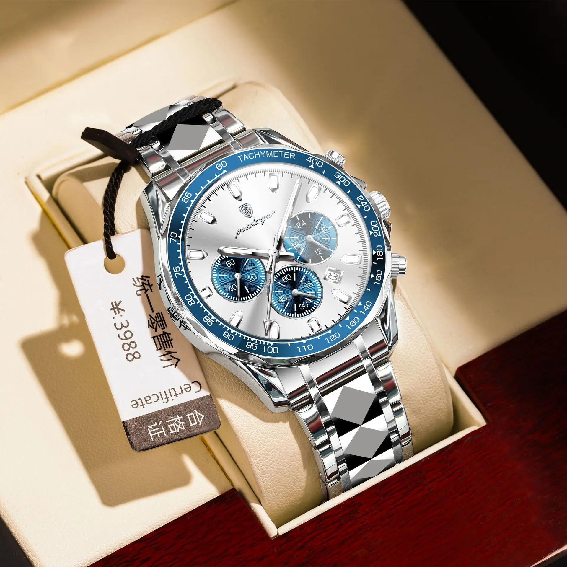 

Fashion Quartz Wristwatches Multifunctional Small Dial Man Clock Men Luxury Watch Automatic Watches Mens Tudo Por 1 Real Montre