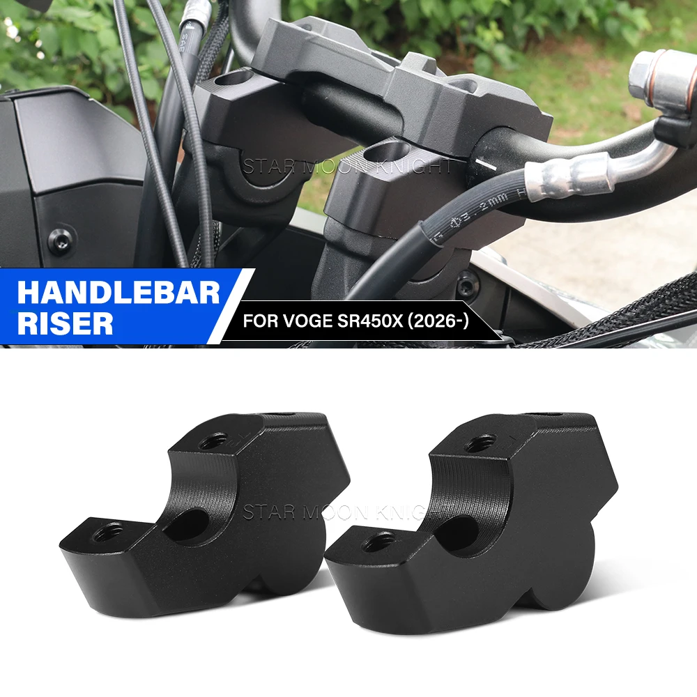 Pour VOGE SR450X Guidon Riser 30mm Up 20mm Arrière Moto Guidon Extension Adaptateur SR 450 X Aventure Scooter Pièces