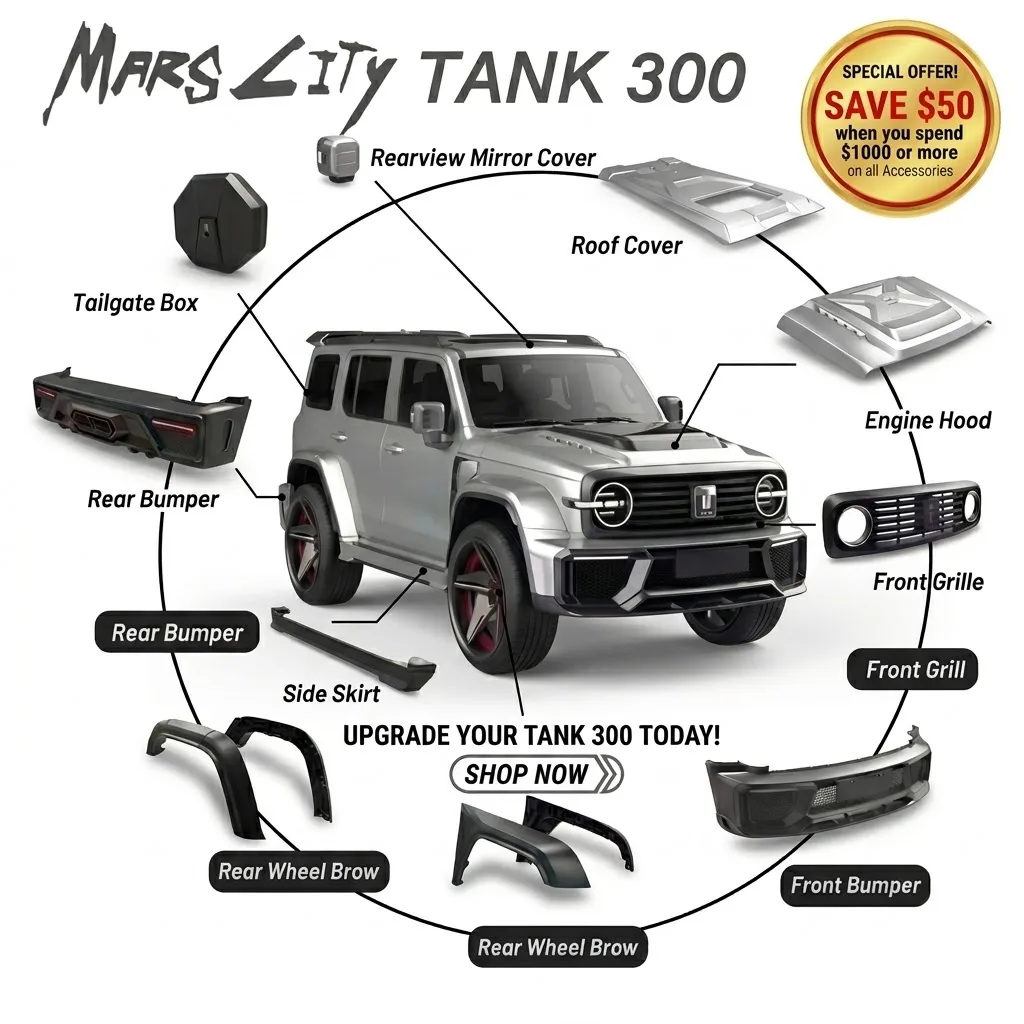 4WD Camping Portable Car Awning Waterproof Car Side Tent Shade Adjustable Car Side Awning For Outdoor Tank 300