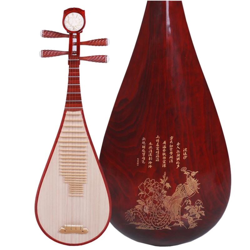 Professional hardwood pipa instrument for beginners children and adults playing piano practice manufacturers direct