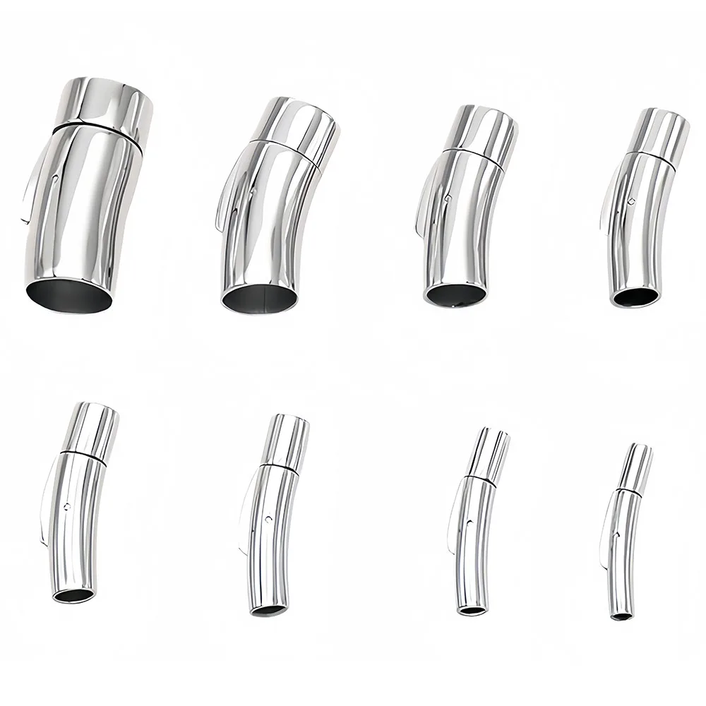 Edelstahl-Bajonettverschluss 2-12mm Federzylinder-Verschluss Schmuckkomponenten DIY Armbandteile Schmuckherstellungszubehör – Detail 4