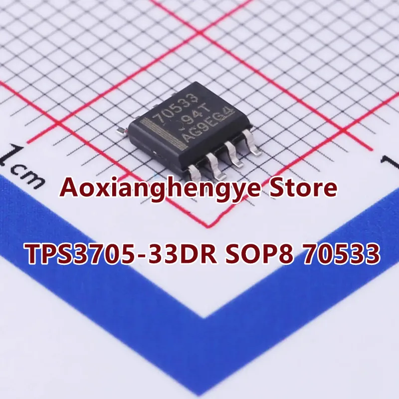 5PCS TPS3705-33DR SOP8（Marking：70533）ROCESSOR SUPERVISORY CIRCUITS WITH POWER-FAIL