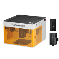 For Atomstack P1 Mini 5W Diode 1.2W Infrared Dual Desktop Laser Engraver For QR Code/Logo/Text/Picture Supports Rubber Wood Plyw