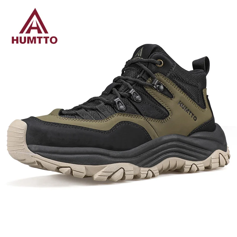 

HUMTTO New Winter Hiking Shoes for Men Outdoor Camping Men's Sports Shoes Breathable Trekking Boots Non-slip Safety Sneakers Man