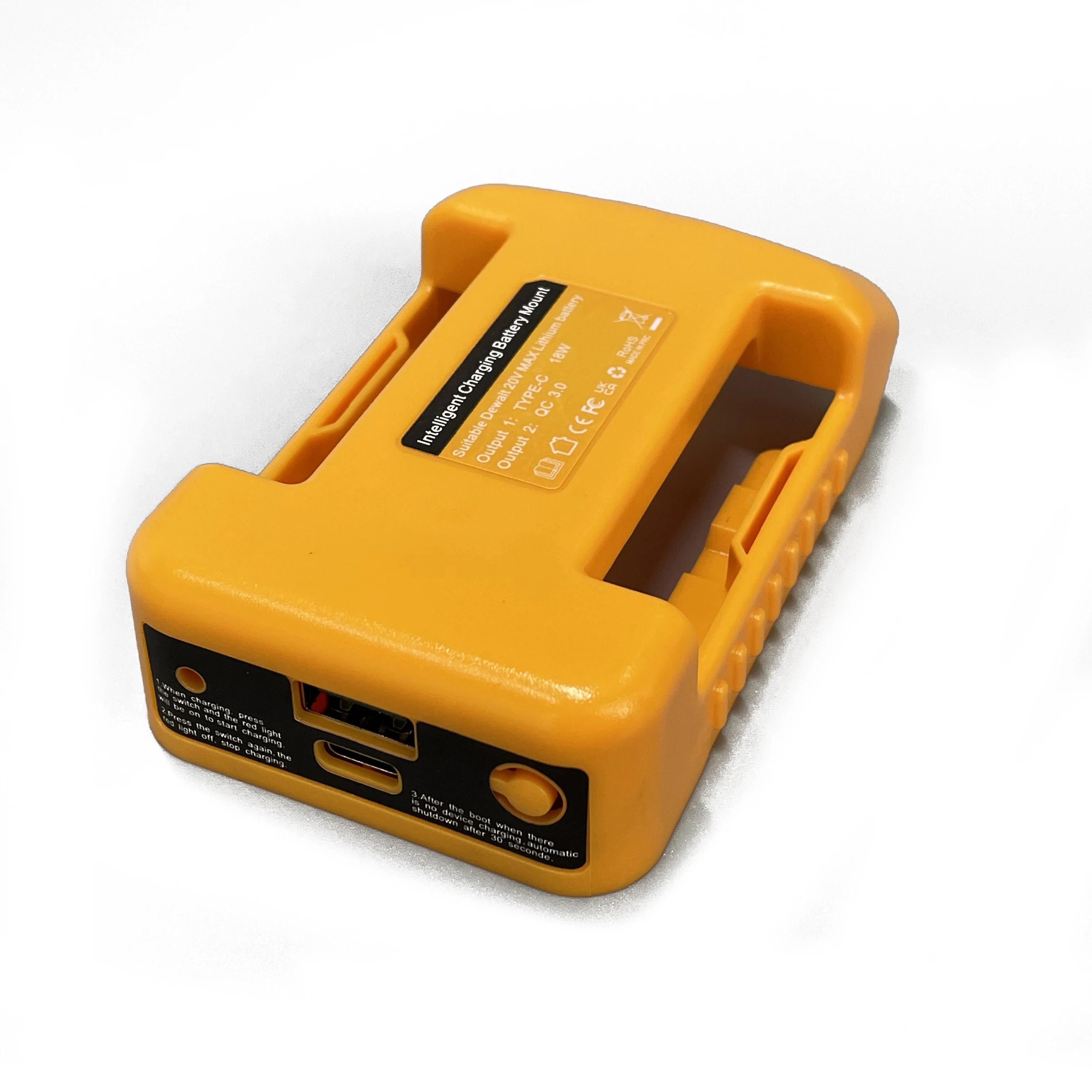 Power Tool Accessories Adapter For Dewalt 18V 20V Li-ion Battery Type-C USB Charge Power Bank DCB200 DCB205 DCB183 DCB203 DCB206