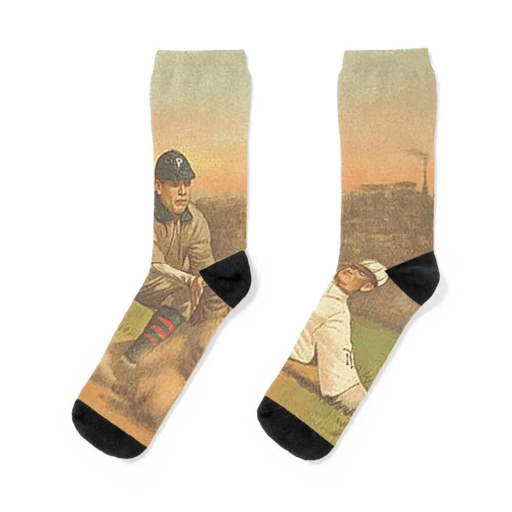 

Baseball Retro Socks Antiskid soccer heated Wholesale Socks Man Women's