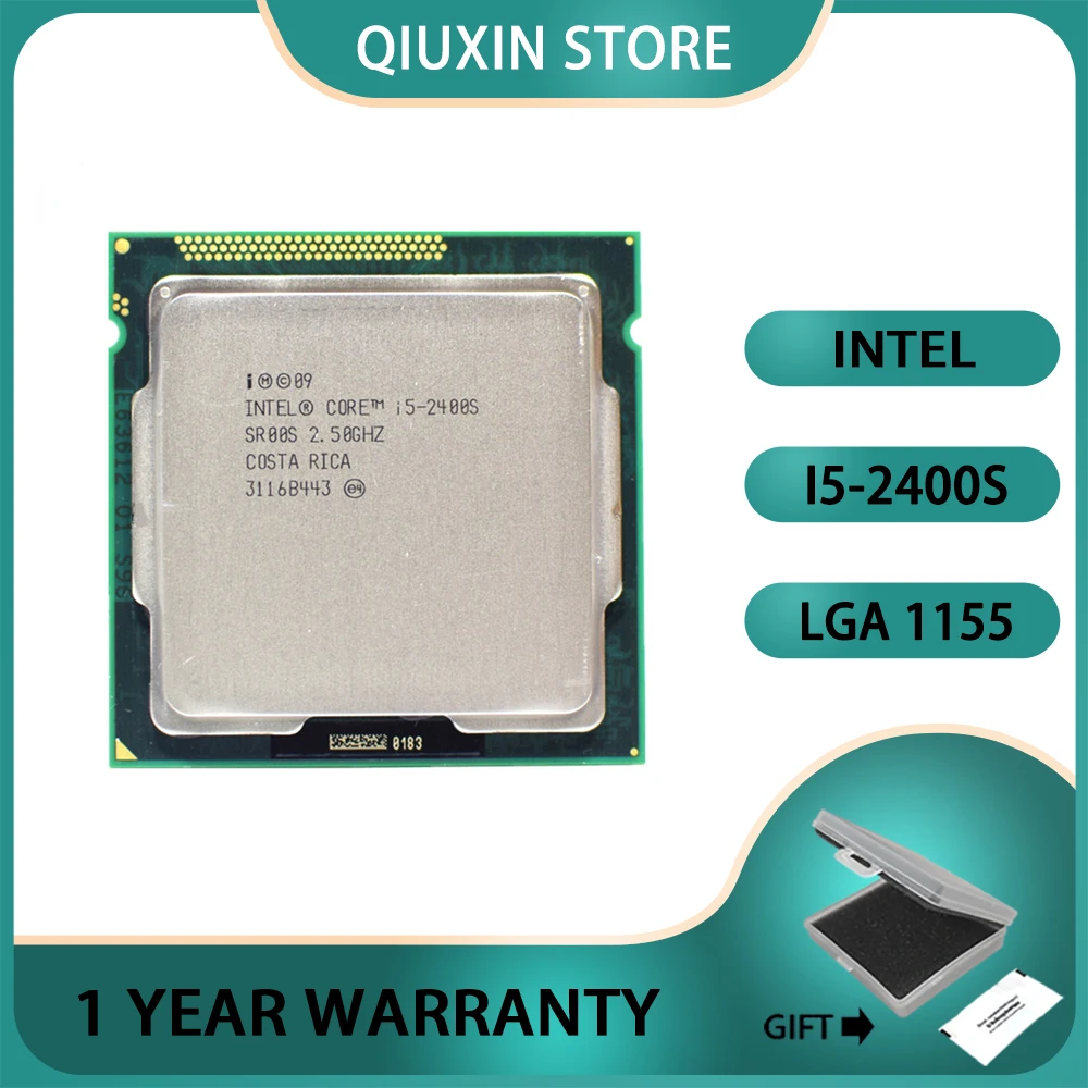 CPU Processor  2.5GHz Quad-Core 6M 65W  Intel Core i5-2400S i5 2400S LGA 1155