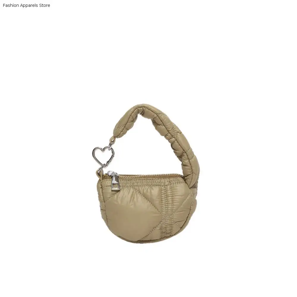 

Cute Solid Color Mini Pleated Cloud Bag Mini Handbag Sling Small Wallet Hanging Korean Style Purse Outdoor